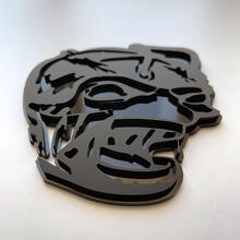 Zombie Bee Super Bee 3D Badge Zwart vs Zwart Fender Badges embleem
 2