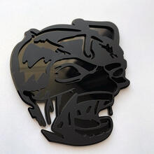 Zombie Bee Super Bee 3D Badge Zwart vs Zwart Fender Badges embleem
 4