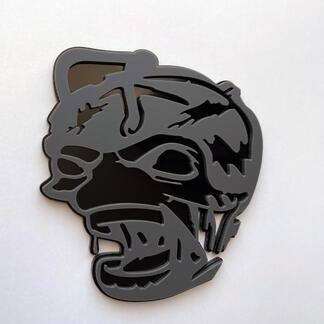 Zombie Bee Super Bee 3D Badge Zwart versus grijs Fender Badges embleem
