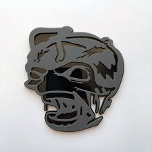 Zombie Bee Super Bee 3D Badge Zwart versus grijs Fender Badges embleem
 2