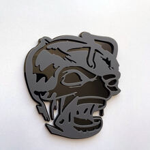 Zombie Bee Super Bee 3D Badge Zwart versus grijs Fender Badges embleem
 3