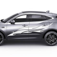 Jaguar E-Pace Zijkant Vlam Tribal Deuren Graphics sticker Logo
 2