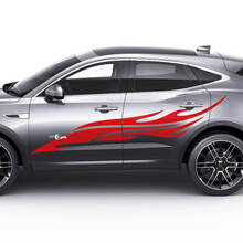 Jaguar E-Pace Side Flame Tribal Doors Graphics sticker Logo sticker
 3