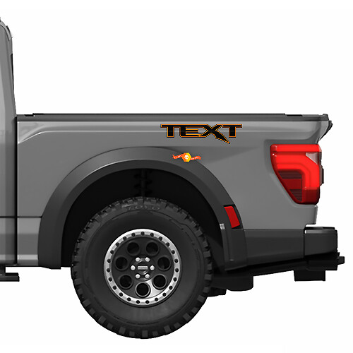 Aangepast Tekstgrafiek Vinyl Decal Sticker Kit voor Ford F150 Raptor R