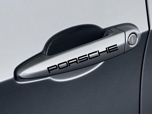 Porsche Deurgreep Vinyl Decals Set voor Porsche Auto's