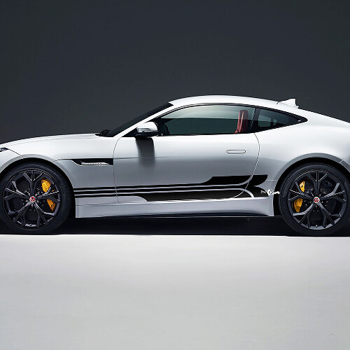 Jaguar F-Type R Side Stripes Racing Graphics Deursticker Logosticker
