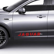 Paar Jaguar E-Pace zijdeuren Logo Graphics Vernietigde sticker Logo sticker
 2