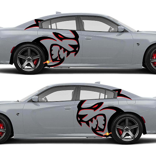 Hellcat Huge Redeye Zijdecals Stickers voor Dodge Challenger of Charger