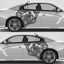 Wildcat Grote Achterspatscherm Vinyl Decal Kit voor Dodge Challenger Charger_2