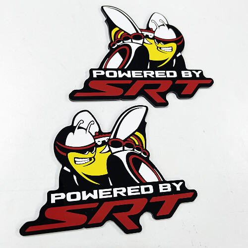 Aangedreven door SRT Bee Badge Spatschermbadges Embleem voor Dodge Charger Challenger
