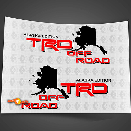 Toyota TRD Off Road Alaska Edition nachtkastje Truck stickers stickers
