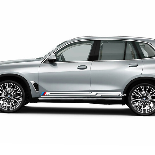 M logo strepen voor BMW X5 G05 zijdeuren vinyl sticker
