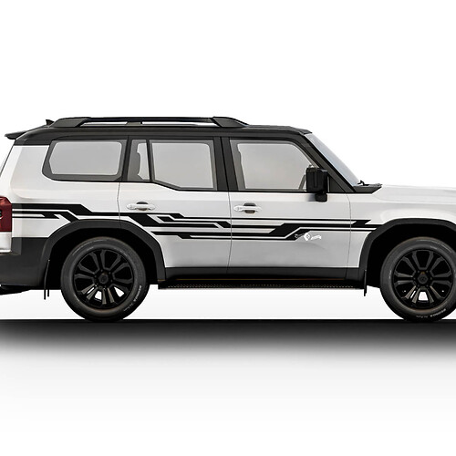 2024 Toyota Land Cruiser Prado zijstickers stickers vinyl streep grafische stickers stickers kit 2
