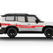Abstract zijdeurstrip decalset voor 2024 Toyota Land Cruiser Prado_2