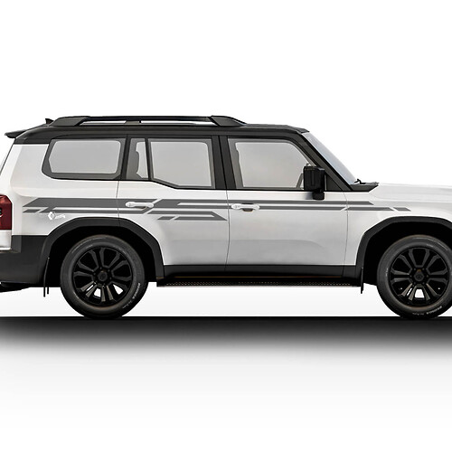 2024 Toyota Land Cruiser Prado zijstickers stickers vinyl streep grafische stickers stickers kit 3
