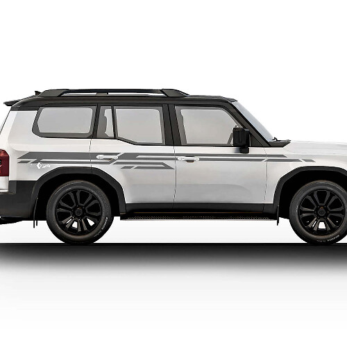 2024 Toyota Land Cruiser Prado Zijstickers Decals Vinyl Streep Grafische Stickers Decals Kit 3
