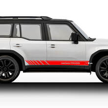 2024 Toyota Land Cruiser Prado Zijracestickers Decals Vinyl Streep Grafische Stickers Decals Kit
 3