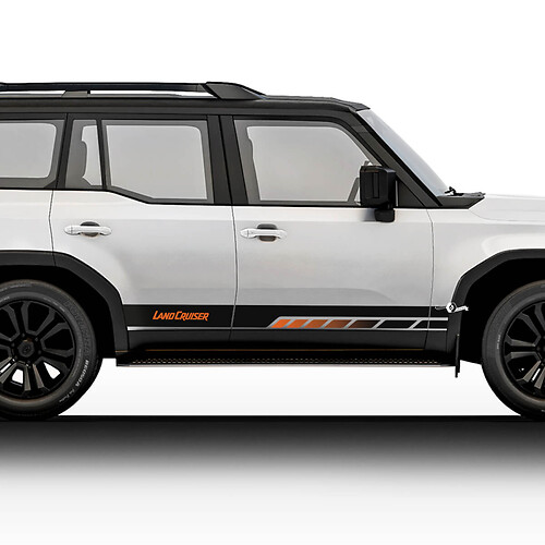 Toyota Land Cruiser Vintage stijl strepen stickers stickers vinyl grafische stickers stickers kit
