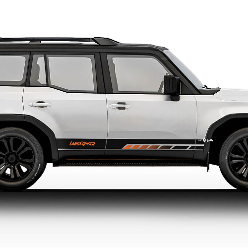 Toyota Land Cruiser Vintage Stijl Strepen Stickers Decals Vinyl Grafische Stickers Decals Set
