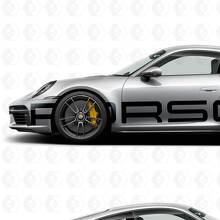 Porsche 911 enorme sticker met logo aan de zijkant
 2