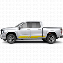 Schuine Racing Deur- & Rockerpanel Vinyl Strepen voor Chevrolet Silverado 1500 Volgende Generatie 2027_3