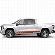 Schuine Racing Deur- & Rockerpanel Vinyl Strepen voor Chevrolet Silverado 1500 Volgende Generatie 2027_4