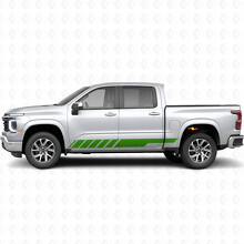 Schuine Racing Deur- & Rockerpanel Vinyl Strepen voor Chevrolet Silverado 1500 Volgende Generatie 2027_6