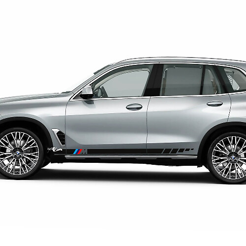 Accenten M logo strepen voor BMW G05 zijdeuren vinyl sticker
