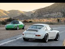Porsche 911 Twee Kleuren Klassieke Zijstrepen Logo Sticker Decal Singer Stijl
 5
