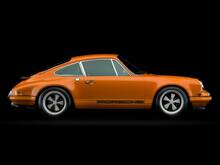Porsche 911 tweekleurige klassieke zijstrepen logo sticker zanger stijl
 7