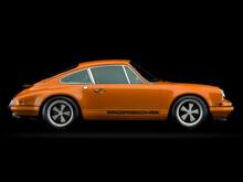 Porsche 911 Twee Kleuren Klassieke Zijstrepen Logo Sticker Decal Singer Stijl
 7