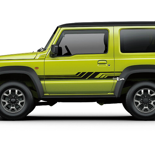 Paar Suzuki JIMNY zijdeuren Stripe grafische sticker Lijnensticker
