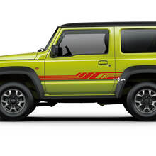 Paar Suzuki JIMNY zijdeuren Stripe grafische sticker Lijnensticker
 2