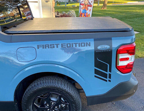Paar zijbed Ford Maverick eerste editie vinyl logo stickers stickers grafisch
