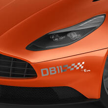 Paar Aston Martin DB11 voorbumper vinyl stickers stickers 2 kleuren - verloop
 2