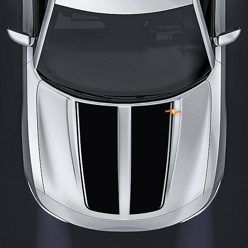 Dodge Charger Hood-Accent Decal Stickers-Grafisch past op modellen 2015 - 2020
