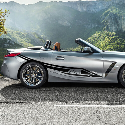 Zijdeur Tribal M-logo BMW Z4 vinyl sticker
