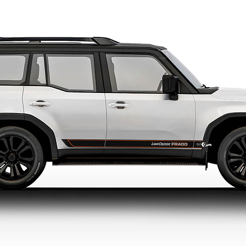 Toyota Land Cruiser Prado Vintage stijl strepen stickers stickers vinyl grafische stickers stickers kit
