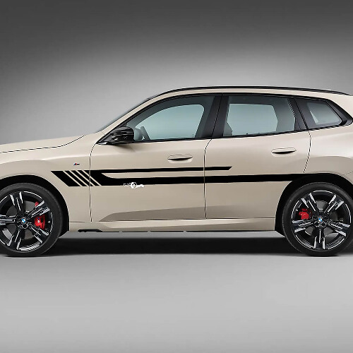 Zijdeuren strepen BMW X3 G01 F25 vinyl sticker
