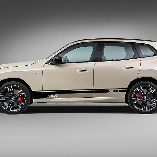 Zijdeuren strepen logo BMW X3 G01 F25 vinyl sticker
