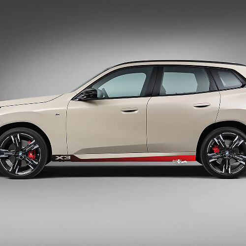 BMW X3 G01 F25 Logo Strepen Zijdeuren Kleurovergang Sticker Vinyl
