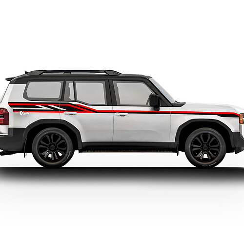 Toyota Land Cruiser deuren strepen stickers stickers vinyl grafische stickers stickers kit 2

