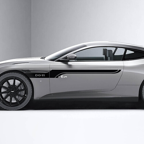 Zijkant Aston Martin DB11 zijdeuren vinyl stickers stickers
