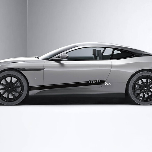 Zijkant Aston Martin DB11 Zijdeuren Vinylstickers Stickers 2
