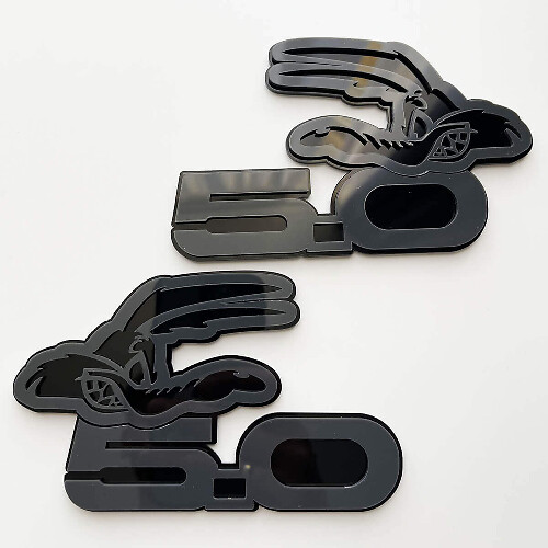 COYOTE 5.0 Spatbordbadges Embleem 3D Badge 2