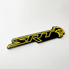 SRT 3D-badge zwart versus geel spatbordbadges embleem
 2