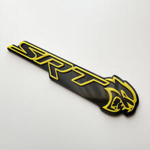 SRT 3D-badge zwart versus geel spatbordbadges embleem
 3