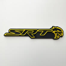 SRT 3D-badge zwart versus geel spatbordbadges embleem
 5