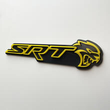 SRT 3D-badge zwart versus geel spatbordbadges embleem
 6