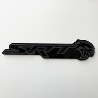 SRT 3D-badge zwart versus grijs spatbordbadges embleem
 1